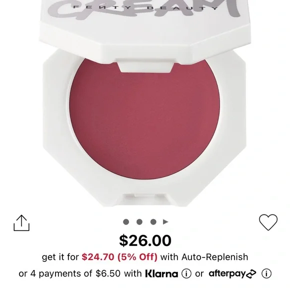 Fenty Beauty Cream Blush in shade Riri - Picture 3 of 7